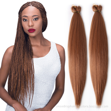 Julianna Wholesale Blonde Ombre Piano Colors Synthetic Silky Bone Straight Hair Bulk Crochet Braids Hair Extensions